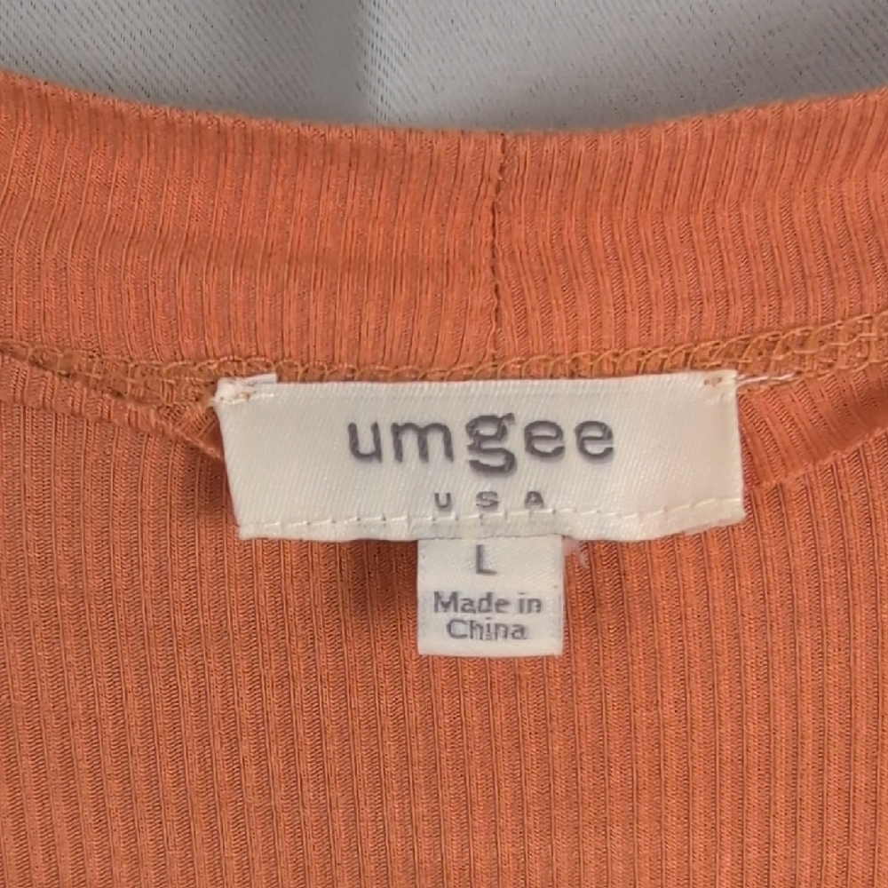 Umgee β Long Cardigan Pumpkin Orange Large - Picture 8 of 9